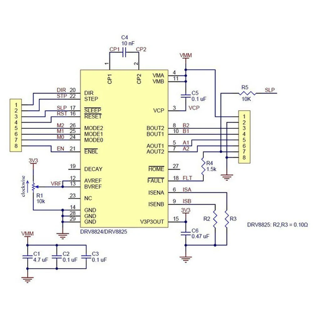 5/10 шт. Stepstick Drv8825 Драйвер шагового двигателя 4 PCB плата для замены A4988 ultimaker 3d принтер запчасти для СКР V1.3 PRO MKS GEN