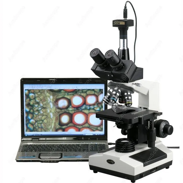 Составной Микроскоп AmScope поставляет 40X 2000X ветеринарный доктор клиника составной + 14MP цифровая камера|camera