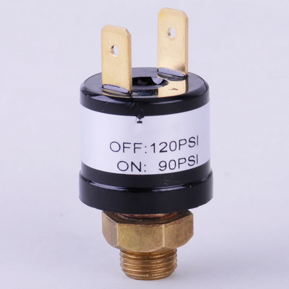 

DWCX 2 pin Car Heavy Duty Black 90/120 PSI Air Pressure Control Switch Valve for Compressor Air Horn 12/24 Volt