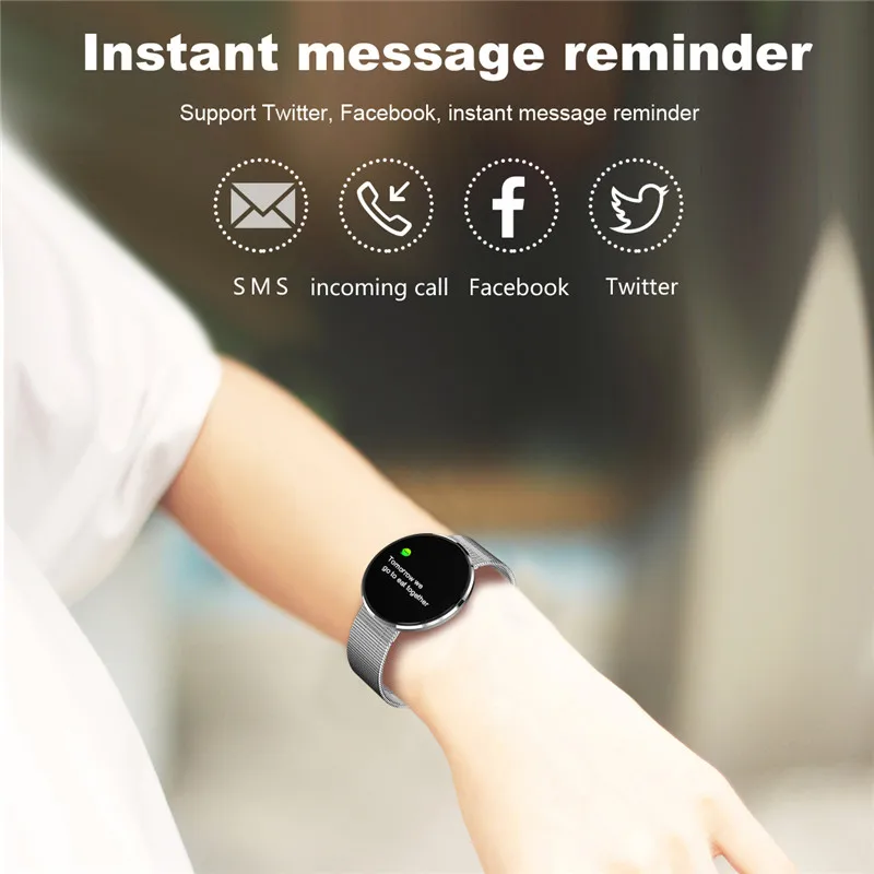 Interpad Bluetooth Sport Smart Watch IP68 Waterproof Heart Rate Monitor Smartwatch Sleep Monitor Support Remote Camera