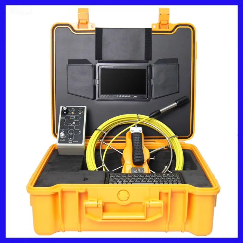 9inch LCD monitor pipe inspection camera with DVR video recording