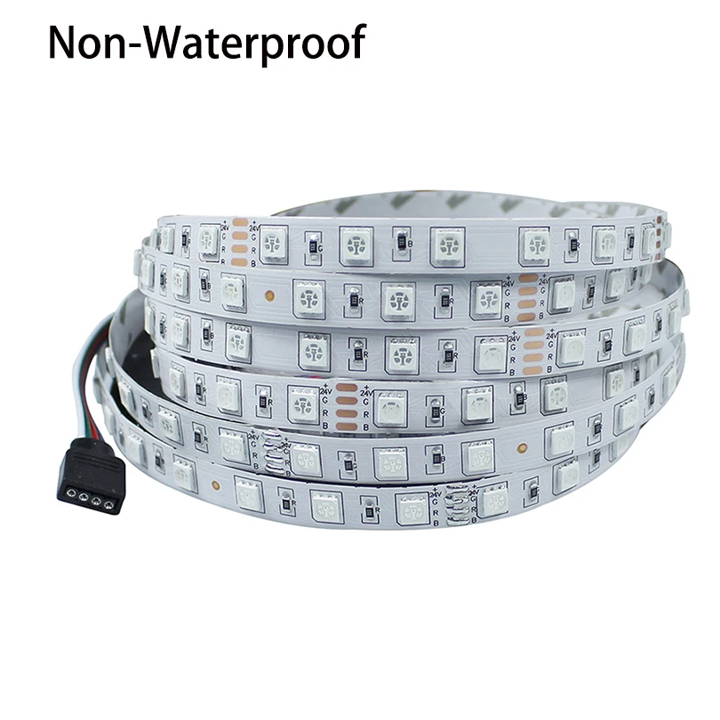 Hot-sale-5050-DC24V-Non-waterproof-RGB-Led-Strip-Light-5M-300Leds-60Leds-M-Fiexble-Light 