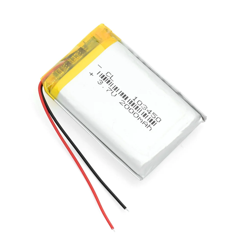 Для Bluetooth спикера 103450 3,7 в 2000 мАч Lipo батарея Замена литий-ионных Lipo ячеек литий-полимерная аккумуляторная батарея