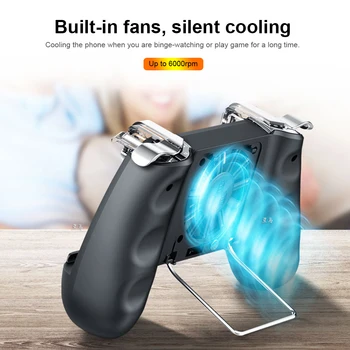 

2200mAh/4400mAh Game Controller Mobile Gaming Grip Handle Gamepad With Power Bank Cooling Fan for PUBG Heat Dissipation