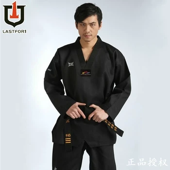 

Black Adult Taekwondo Trainers clothing suit Professinal Master Taekwondo Dobok Taekwondo Uniform clothes for men women