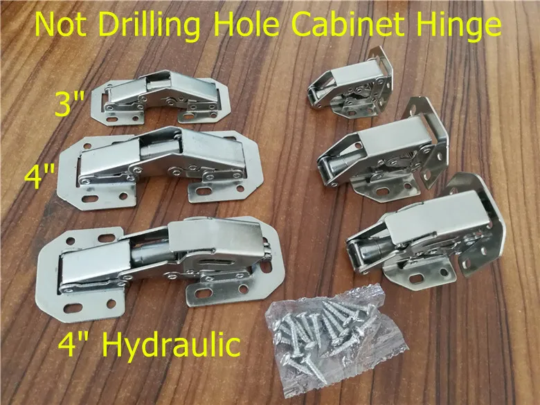 90 Degree Not Drilling Hole Hinge Hydraulic Cupboard