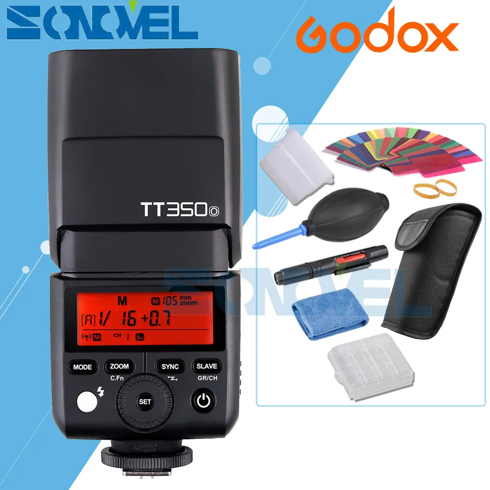 Godox Mini Speedlite TT350O+ X1T-O передатчик ttl HSS GN36 вспышка для камеры Olympus/Panasonic Micro 4/3 M4/3 камера s с подарком - Цвет: Kit 1