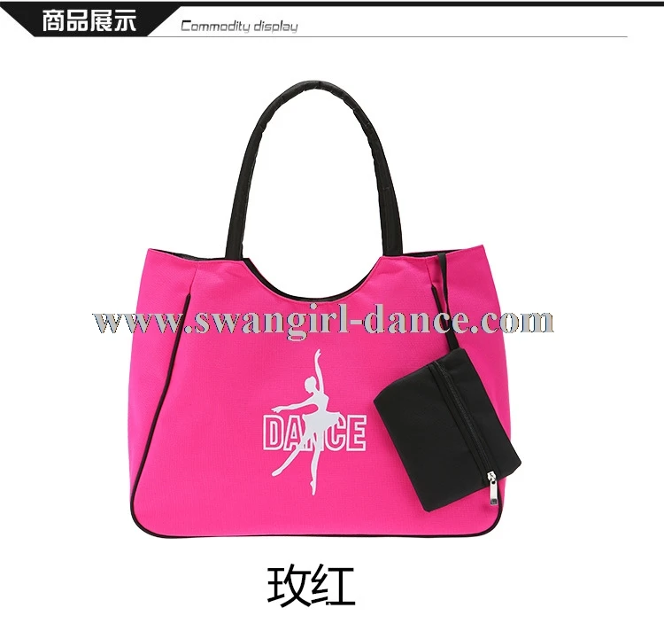Дамская розовая черная балетная сумка для взрослых, водонепроницаемая Холщовая Сумка для занятий йогой и танцами для женщин, балетная сумка для рук, 8619