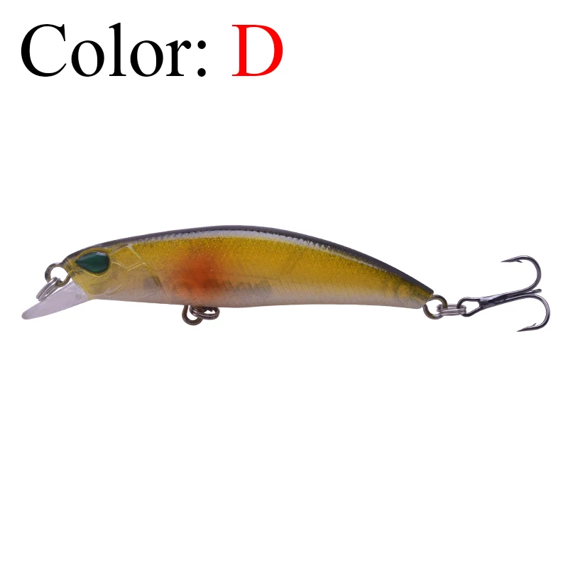 1Pcs Sinking Minnow Fishing Lure 6.5cm 4g Winter Laser Hard Artificial Bait 3D Eyes Fishing Wobblers Crankbait Minnows