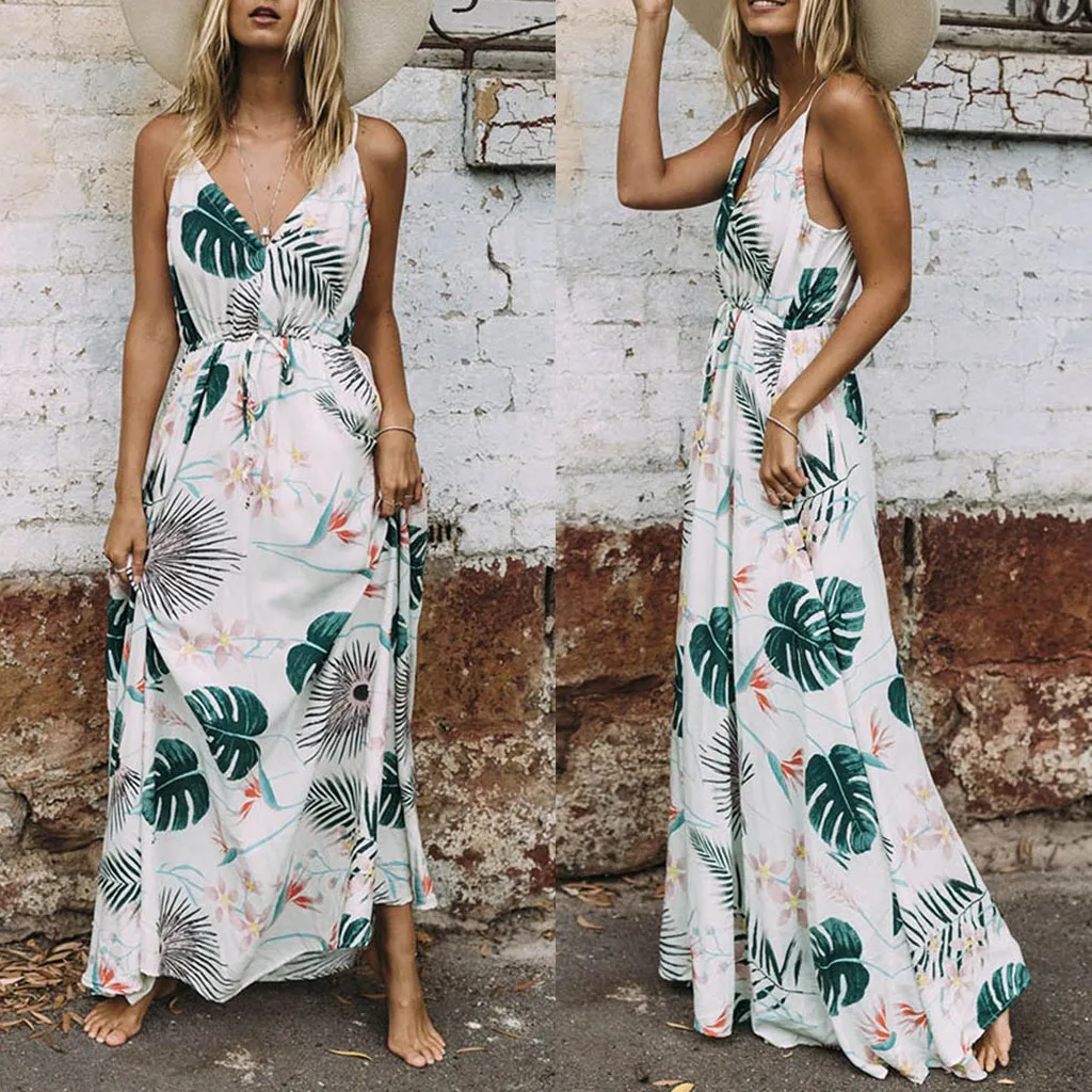 Vetement femme 2019 женское платье для беременных платье без рукавов с принтом листьев Платье для беременных ropa mujer