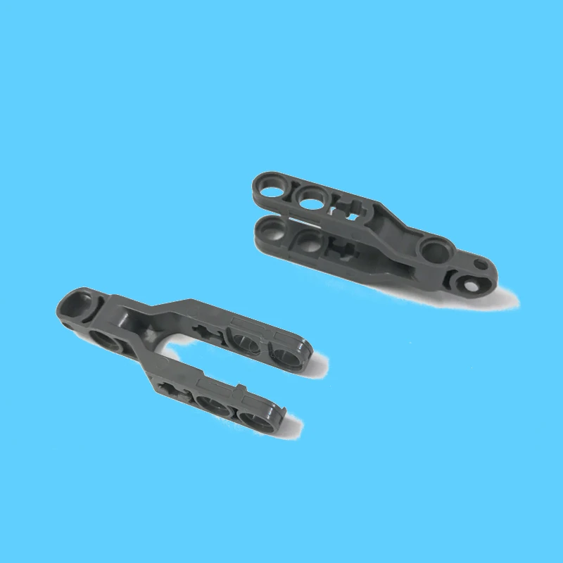 12Pcs/Lot Parts Technic Steering Arm 5.5 x 2 with Towball Socket Rounded, Chamfered DIY Blocks Mechanical DIY MOC Parts set Toys