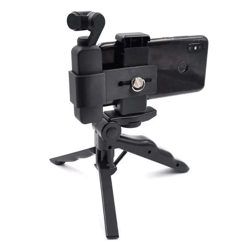 Outdoor Use Camera Fixed Bracket Mount Adjustable Desktop Tripod Phone Clip Set for DJI OSMO Pocket Camera Accessories