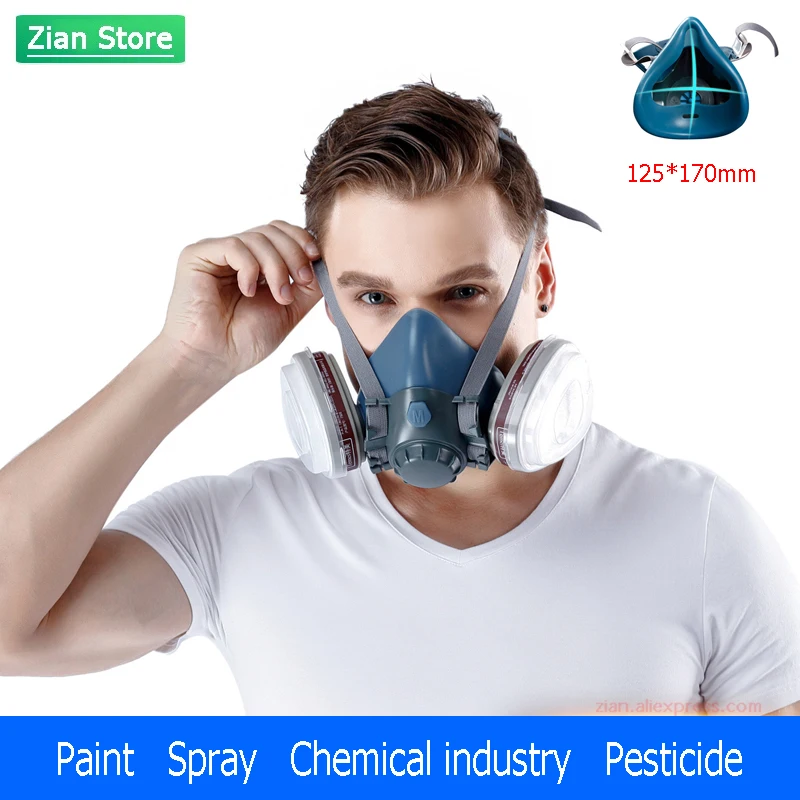 

Activated Carbon Gas Mask Chemical Spray Dust-proof Organic Steam Gas Breathable Welding Anti-smoke Pesticide Special Respirator