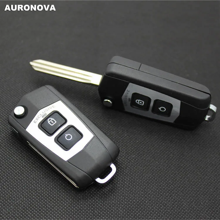 AURONOVA новое обновление складной ключ оболочки для hyundai Elantra 2 кнопки дистанционного ключа автомобиля чехол