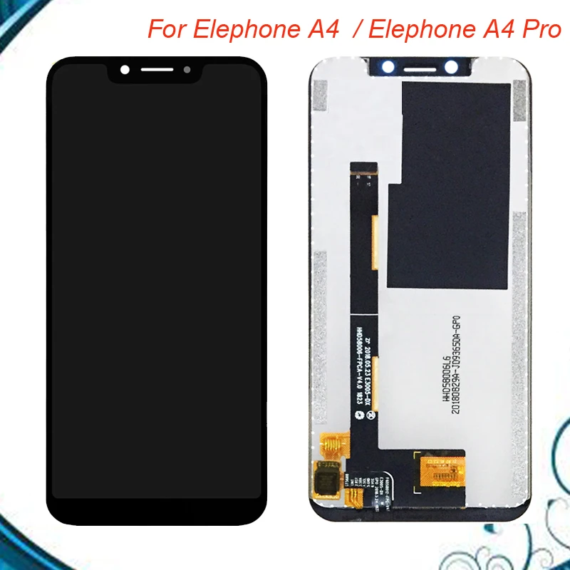 

5.85'' Black For Elephone A4 / A4 Pro LCD Display+Touch Screen Digitizer Assembly Replacement Parts