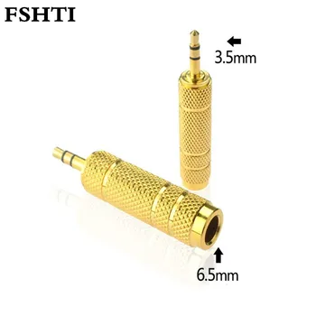 

3.5mm Male to 6.5mm Female Adapter 3.5 plug to 6.5 Jack Stereo Audio Adapter for Microphone Headphone AUX Cable Convertor 100pcs