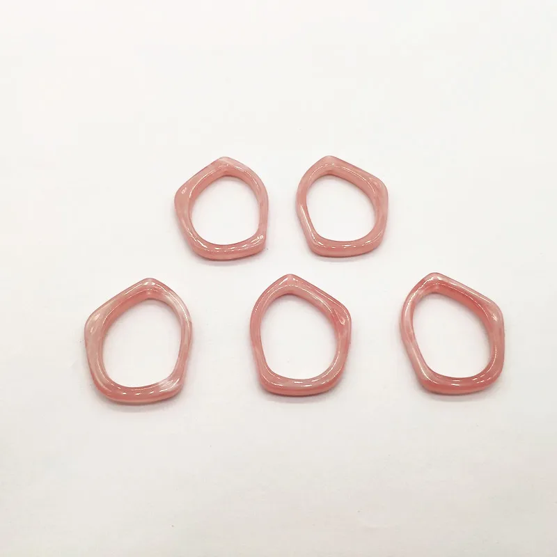 pink Новое поступление! 36x30 мм 260 шт Акриловый Мраморный эффект геометрической формы для серег/детали для серег/Аксессуары для ювелирных изделий - Цвет: pink