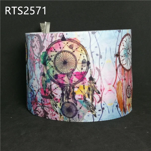 50 ярдов/рулон 3 дюймов 75 мм мультфильм напечатанный grosgrain лента