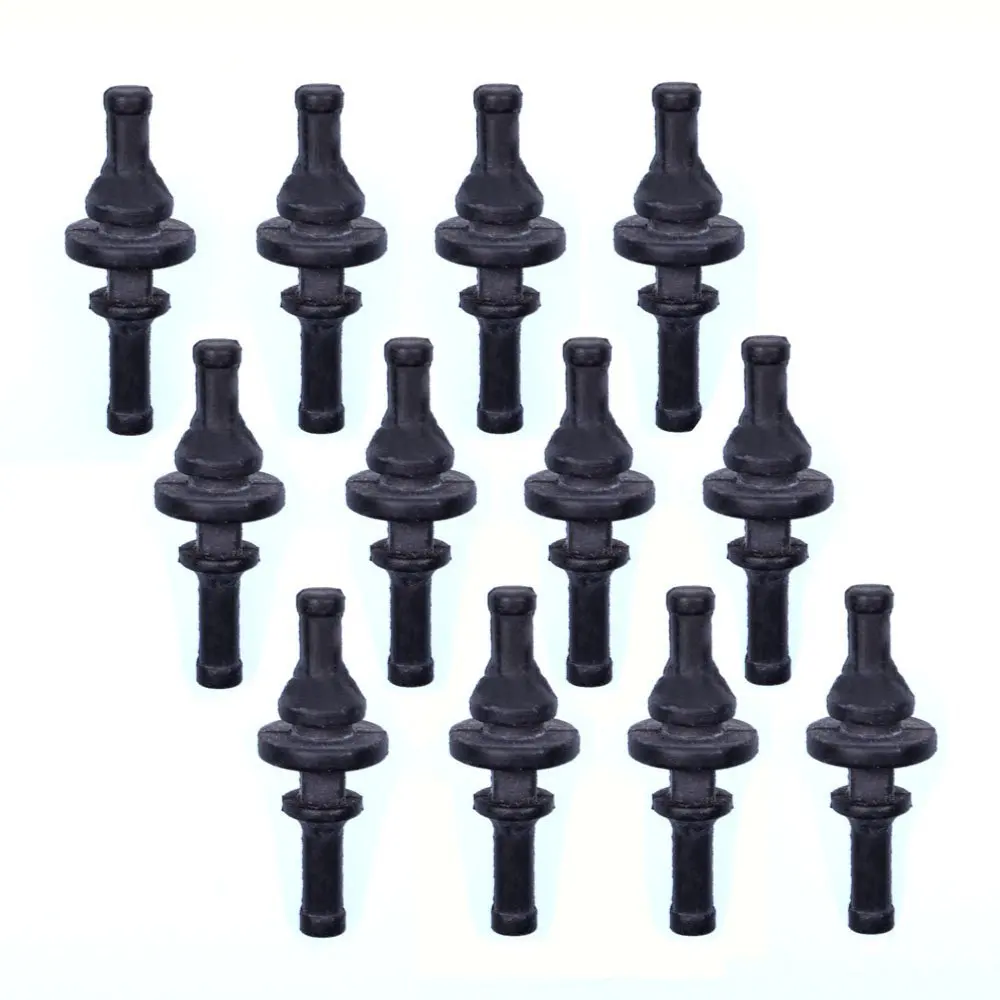 

12 Pieces Black Rubber PC CPU/Case Fan Mounting Screws Rivets