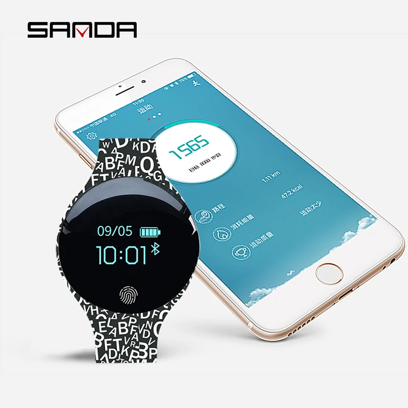 SANDA IOS Android Смарт часы водонепроницаемые IP65 Bluetooth спортивные мужские и женские