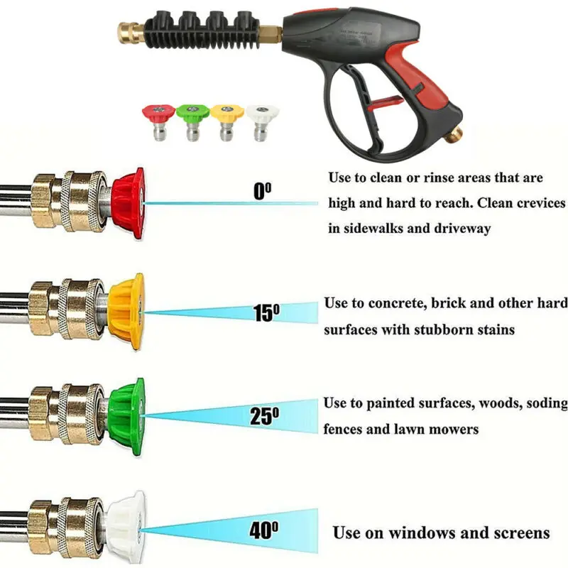 280 bar High Pressure Washer Spray Gun Lance Trigger Jet Wash Water Gun for Car