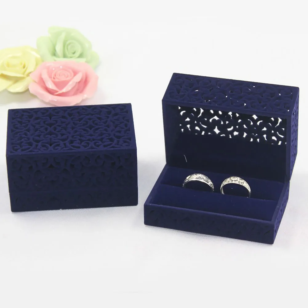 

Display Storage Gift Engagement Jewelry Organizer Holder Ring Box Wedding