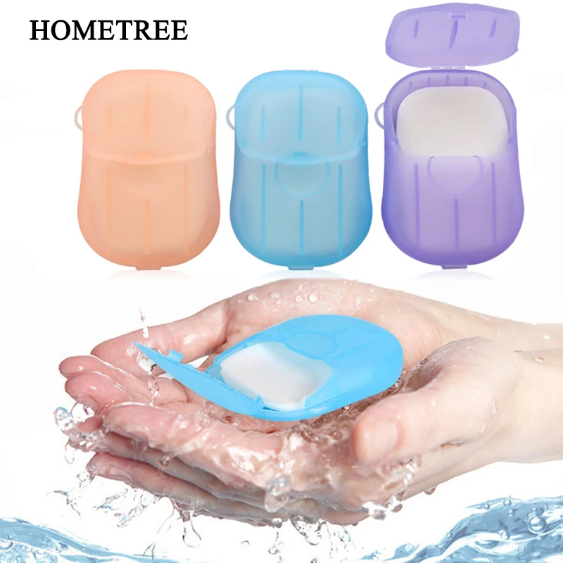 HOMETREE 20PC Soap Paper Portable Children Adult Disposable Mini Hand