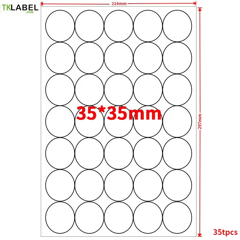 Redonda da Etiqueta Adesivas do Papel de Kraft para Impressoras do Laser Etiqueta Folhas Cortadas Branco Lustroso - Etiquetas Inkjet 20 a4 7 a4, branco lustroso etiquetas adesivas do papel