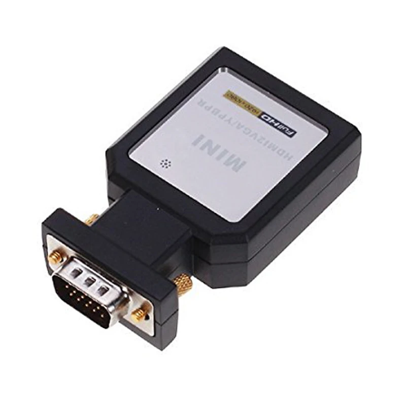 

HDV M618 Mini HDMI To VGA Ypbpr SPDIF Audio Converter Adapter Mini HDMI to VGA+Ypbpr Switch Audio and 3.5 mm Black