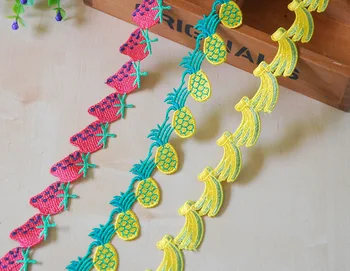

3.4CM flowers Fruit lace Embroidery polyester Fruit lace flower 15 pieces,DIY handmade materials,wedding gift wrap,15Y48617