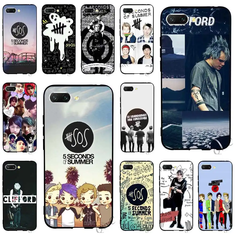 

Slim 5 Seconds of Summer 5SOS Phone Cover for Huawei Honor 6A Case 10 8 9 Lite 7A Pro 7X 7C Y6 Prime Nova 3 3i Covers