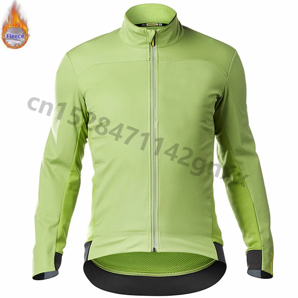 Для велоспорта Mavic Jersey Mens pro team зимний термальный флисовый комплект с длинными рукавами MTB велосипедный костюм, трико Ropa Ciclismo Hombre - Цвет: 6