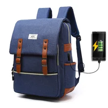 Women Backpacks USB Casual Canvas Men Backpack With Charging For The Phone Famale Famous Brand Backpack For Teenager Travel Bag Women Backpacks USB Casual Canvas Men Backpack With Charging For The Phone Famale Famous Brand Backpack For Teenager Travel Bag