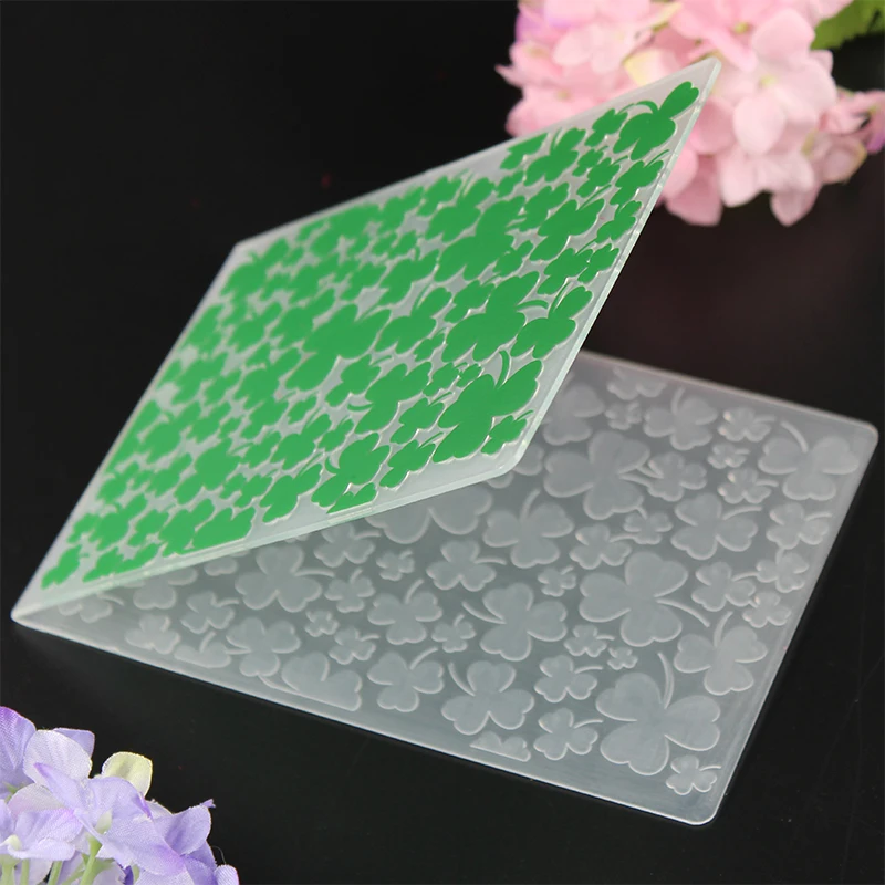 YLEF036 Clover Plastic Embossing Folder For Scrapbook Stencils DIY