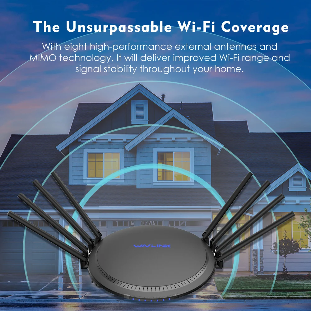 Беспроводной Wi Fi роутер Wavlink AC3000 гигабитный трехдиапазонный 2 4/5 ГГц USB 3 0| |