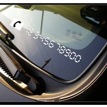 

Car Goods Vinyl Reflective Materials Temporary Parking Car Cellphone Number License Plates Stickers Auto Car Accessories