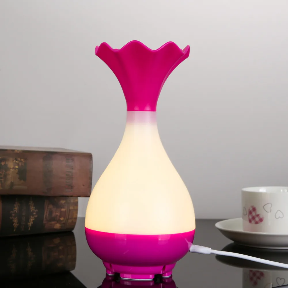 

95ml USB Air Humidifier Ultrasonic Aromatherapy Humidifier Aroma Diffuser Mist Maker Fogger LED Lamp for Home Office