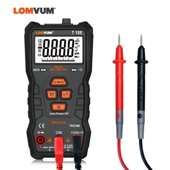 LOMVUM TRUE RMS Multimeter 6000 COUNTS High Precision Digital Multimeter NCV Smart Multimeter Auto Ranging AC/DC Flashlight