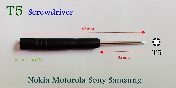 300 комплекты Phillips 1,5 отвертка T5 T6 6 in1 Ремонт мобильных телефонов tool kit разбирается инструмент применяется Nokia; sony Ericsson