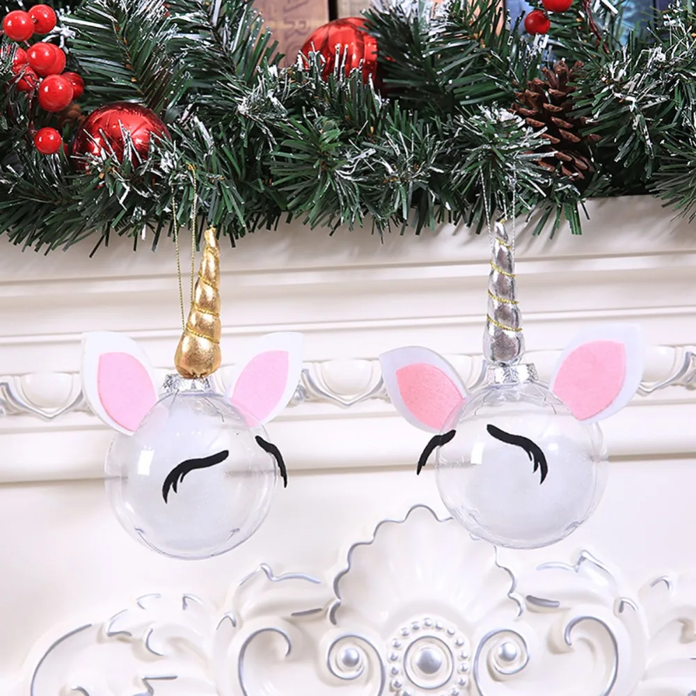 creative diy transparent christmas ball unicorn santa elf cartoon christmas ball ornaments christmas decorations for home in pendant drop ornaments from - Unicorn Christmas Decorations creative diy transparent christmas ball unicorn santa elf cartoon christmas ball ornaments christmas decorations for home in pendant drop ornaments from - Unicorn Christmas Decorations