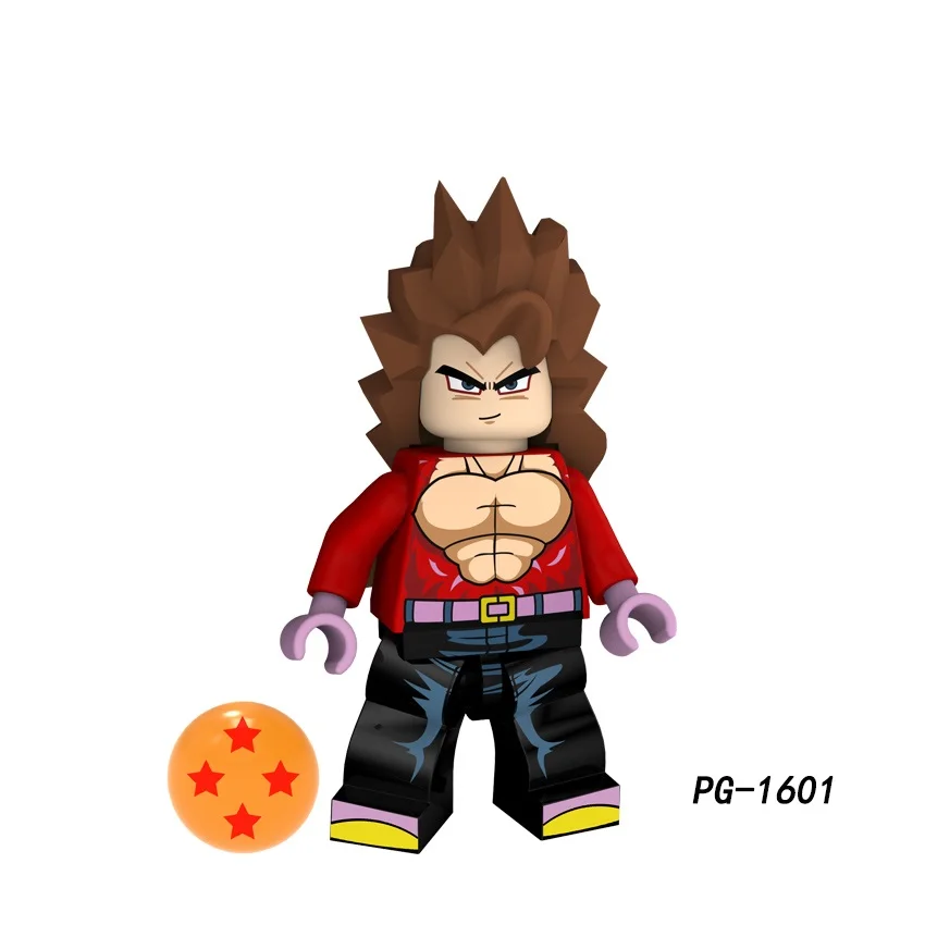 20 шт./лот строительные блоки Dragon Ball Z Broli Burdock Son Goku Gogeta Vegeta действие подарок игрушки для детей - Цвет: Светло-зеленый