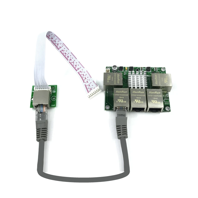Промышленный Ethernet коммутатор модуль 5 портов unmanager 10/100/1000 Мбит/с PCBA плата OEM