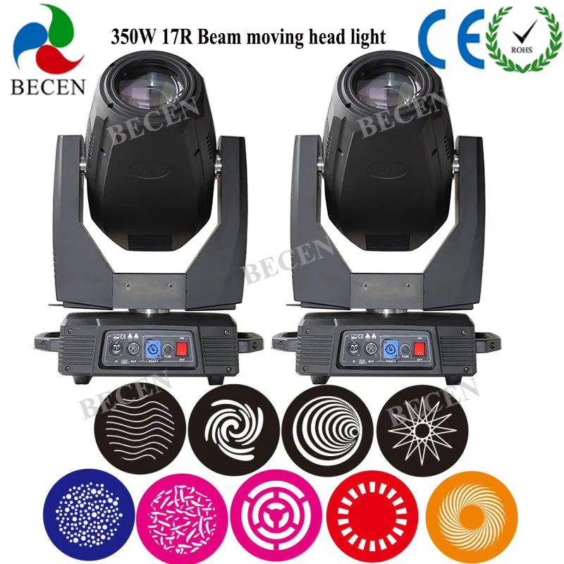 

350W 17R Beam Moving Head Lights Spot Beam Wash 3in1 Moving Light 3D Effect 2pcs