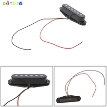 3 unids/set sola bobina Pickup SSS para guitarra estilo Fender Strat guitarra negro