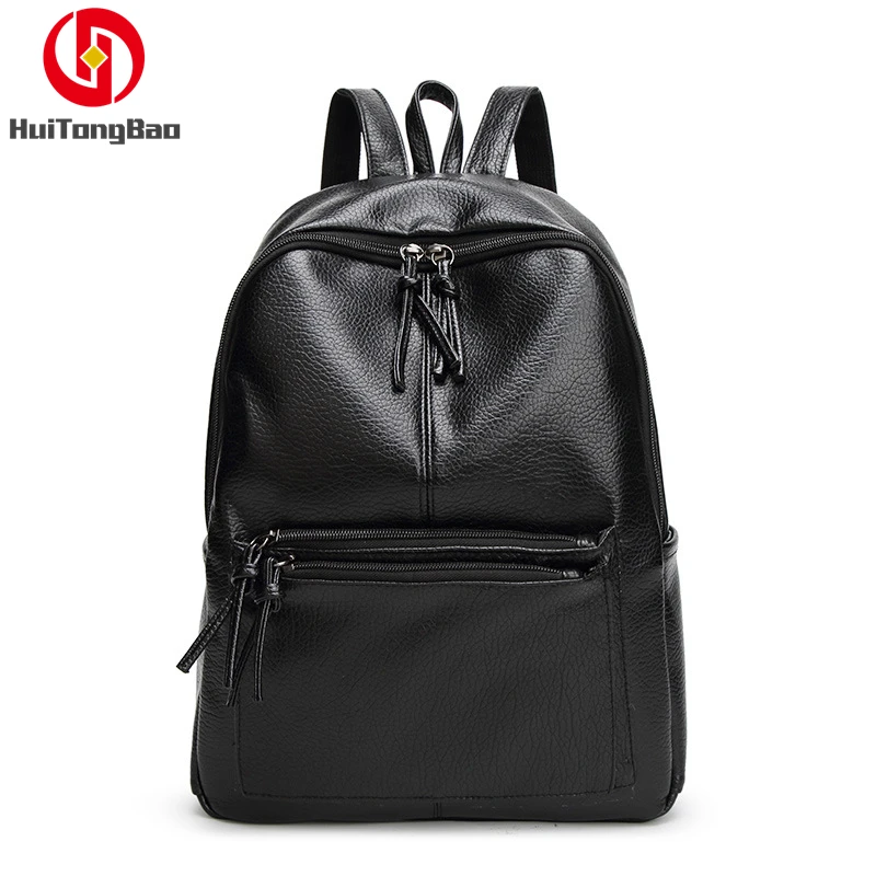 Backpack Female Women PU Leather Bag Anti Theft High Quality Softback Urban Fashion Backpacks For Girls | Багаж и сумки