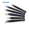 6Pcs/set Anti-static ESD Stainless Steel Tweezers Maintenance Tool Industrial Precision Curved Straight Tip Tweezers Repair Tool ► Photo 3/6