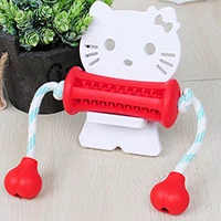 Red HE жевательные игрушки для питомцев, собака, зубная щетка, молярный очиститель зубов, принадлежности для чистки зубов, лечение, обучение, резиновая веревка, укус, Интерактивная игрушка для питомцев - Цвет: Red