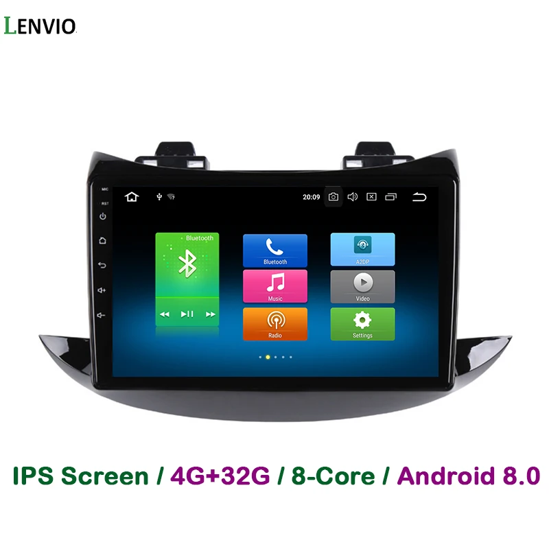Lenvio 4G RAM 32G ROM Octa Core Android 8.0 CAR DVD GPS Navigation Player For Chevrolet TRAX 2017 Radio Audio multimedia DAB IPS