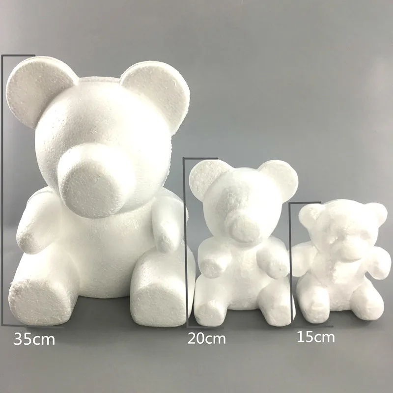 polystyrene teddy bear