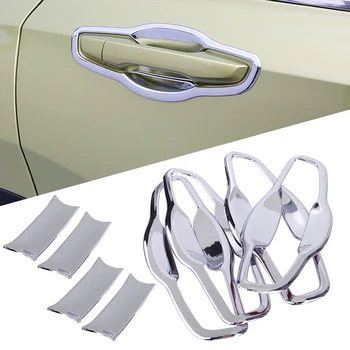 

DWCX Car 8pcs Silver External Door Handle Bowl Trim Molding Fit For Honda CRV 2017 Accessories